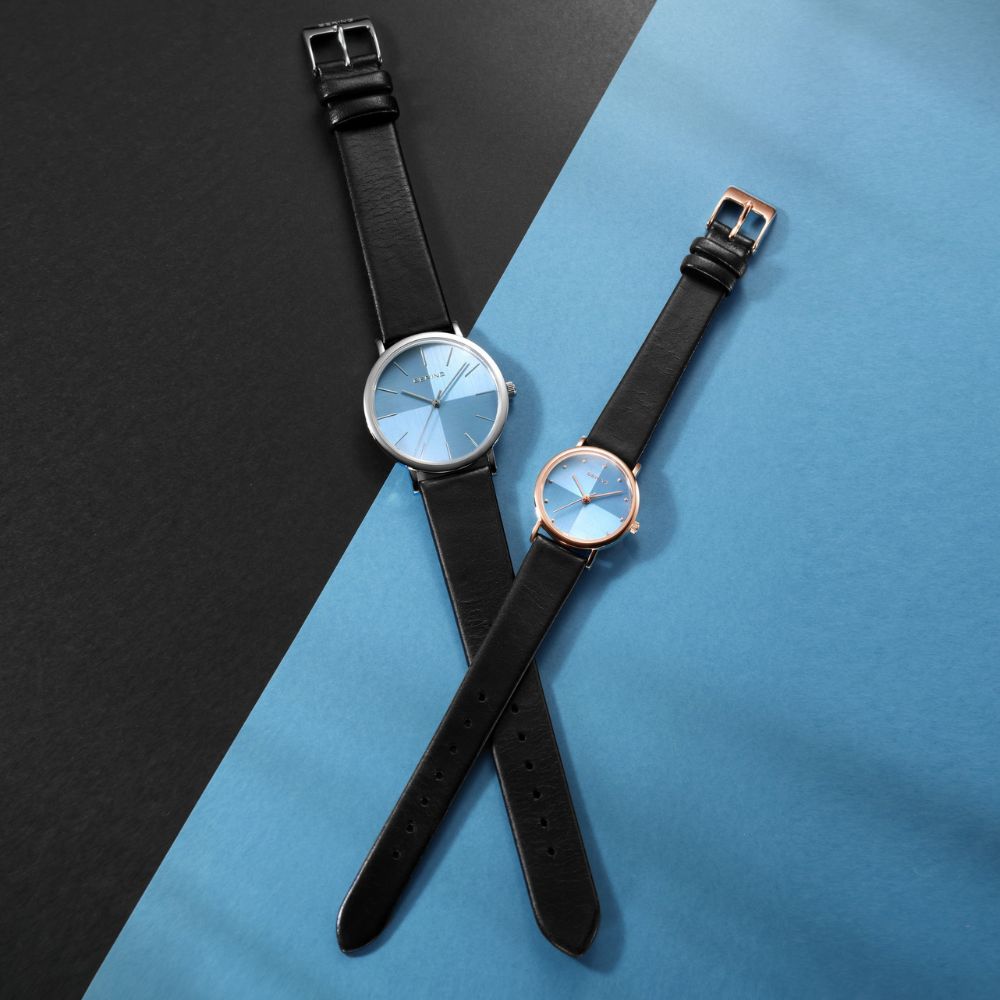 BERING Mens Unisex Classic Scandinavian Ice Blue 13436-408-J ベーリング 腕時計 メンズ アイスブルー