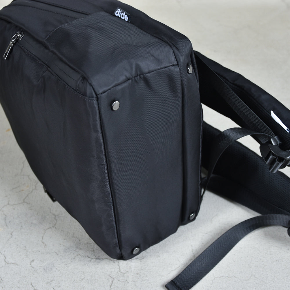 aide Round Backpack-R アイド バックパック AIGR-01 BLACK