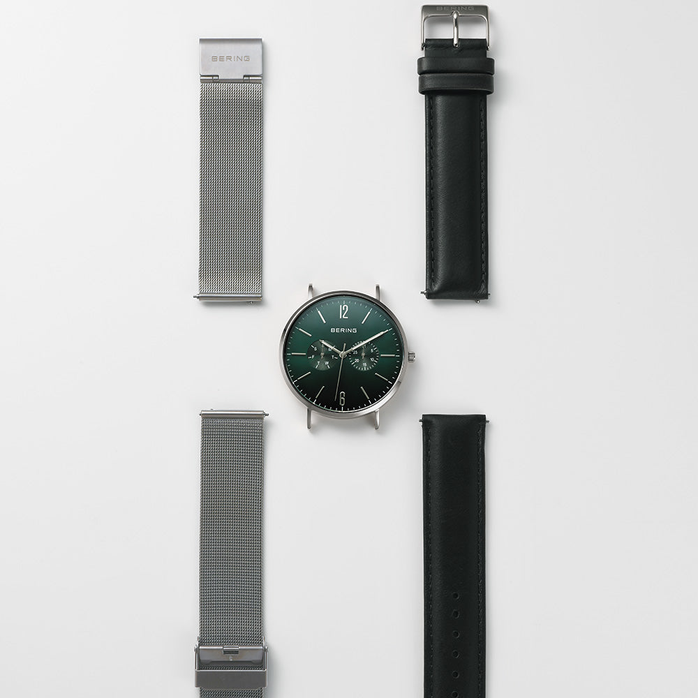 BERING Unisex Changes Deep green 14240-409 ベーリング 腕時計