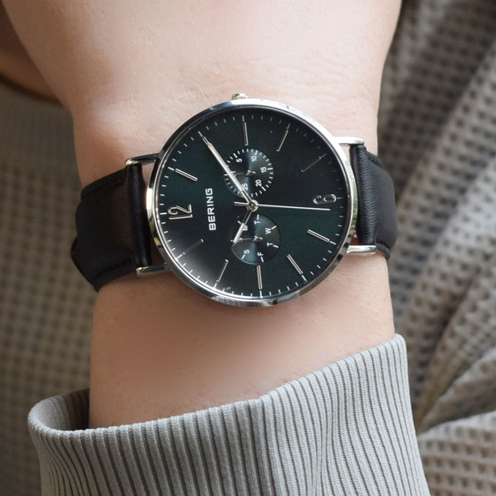 BERING Unisex Changes Deep green 14240-409 ベーリング 腕時計