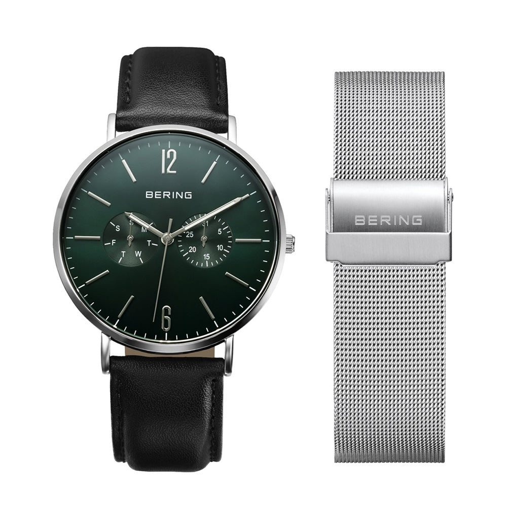 BERING Unisex Changes Deep green 14240-409 ベーリング 腕時計