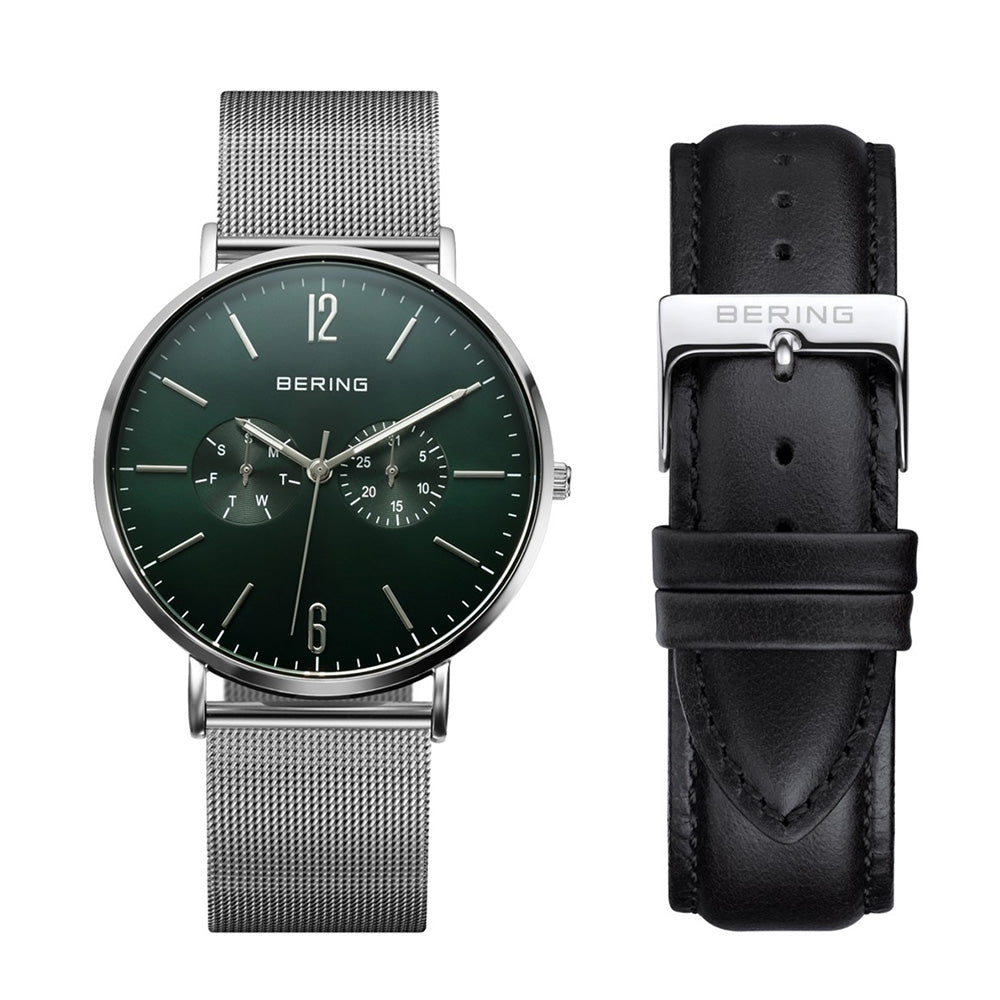 BERING Unisex Changes Deep green 14240-409 ベーリング 腕時計