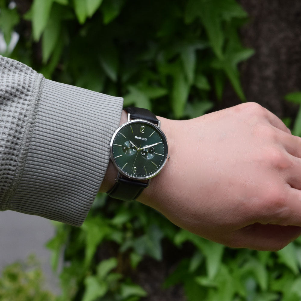 BERING Unisex Changes Deep green 14240-409 ベーリング 腕時計