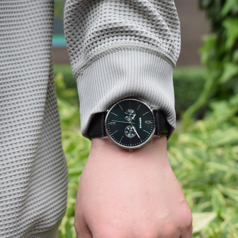 BERING Unisex Changes Deep green 14240-409 ベーリング 腕時計