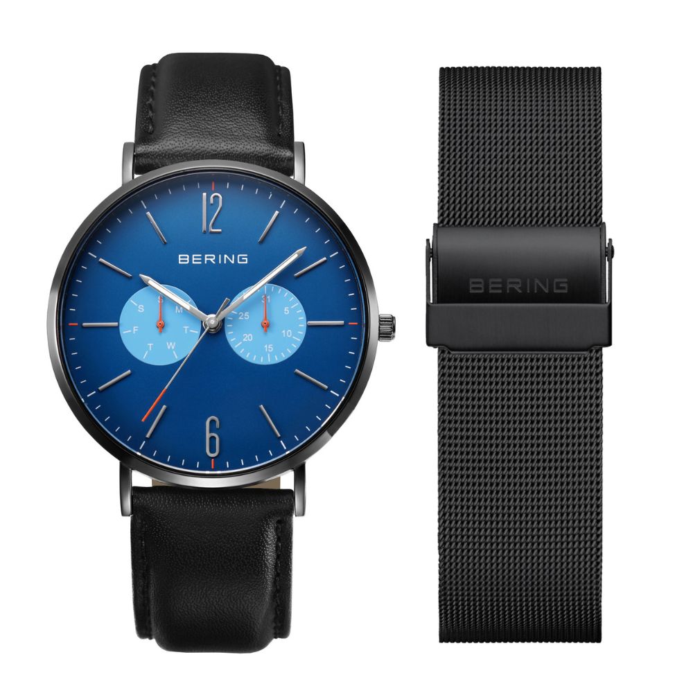 BERING Mens Unisex Changes Ocean Forest Blue 14240-427 ベーリング 腕時計 メンズ 日本限定