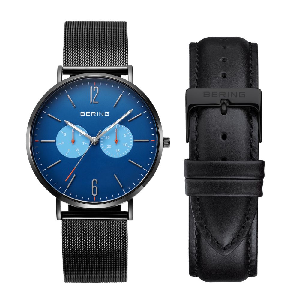 BERING Mens Unisex Changes Ocean Forest Blue 14240-427 ベーリング 腕時計 メンズ 日本限定