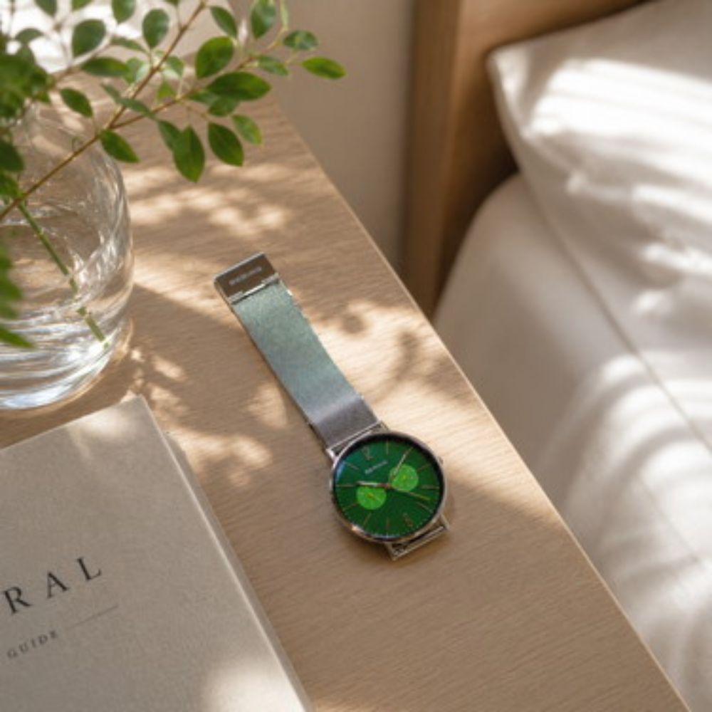 BERING Mens Unisex Changes Ocean Forest Green 14240-509 ベーリング 腕時計 メンズ 日本限定