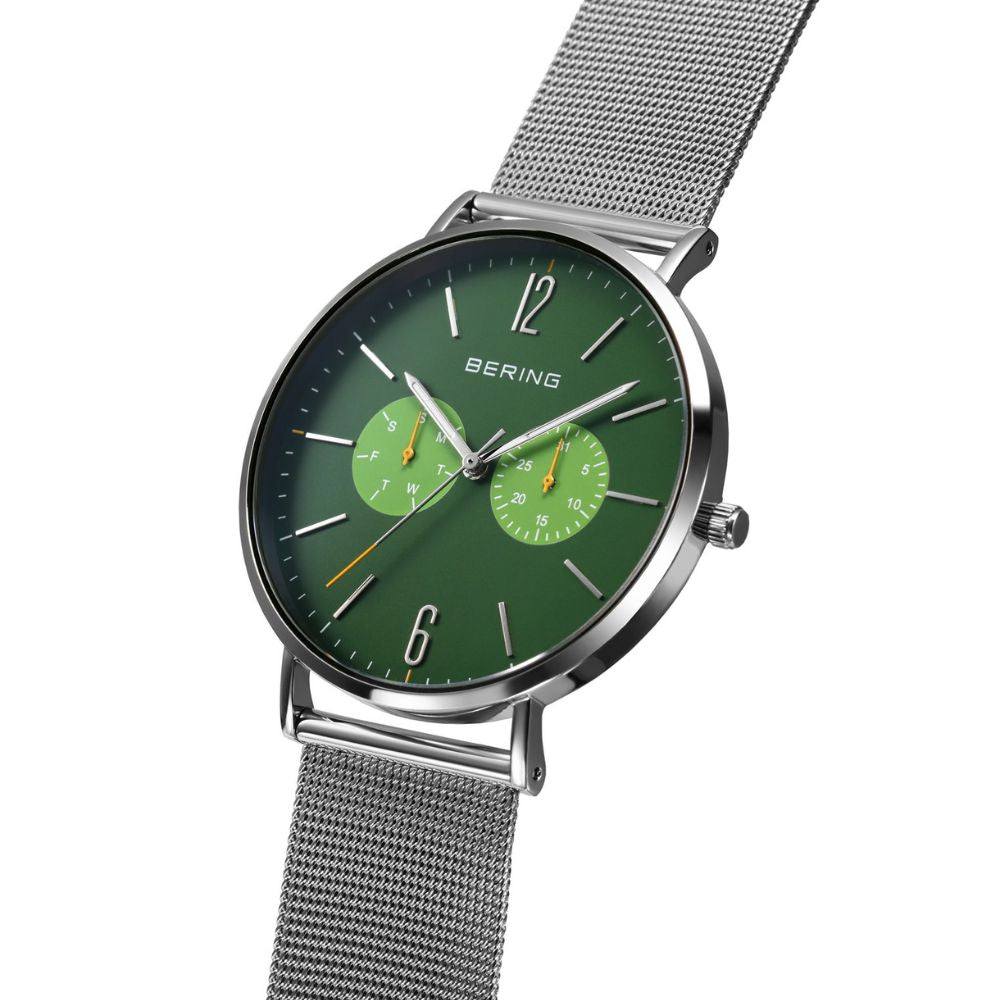 BERING Mens Unisex Changes Ocean Forest Green 14240-509 ベーリング 腕時計 メンズ 日本限定