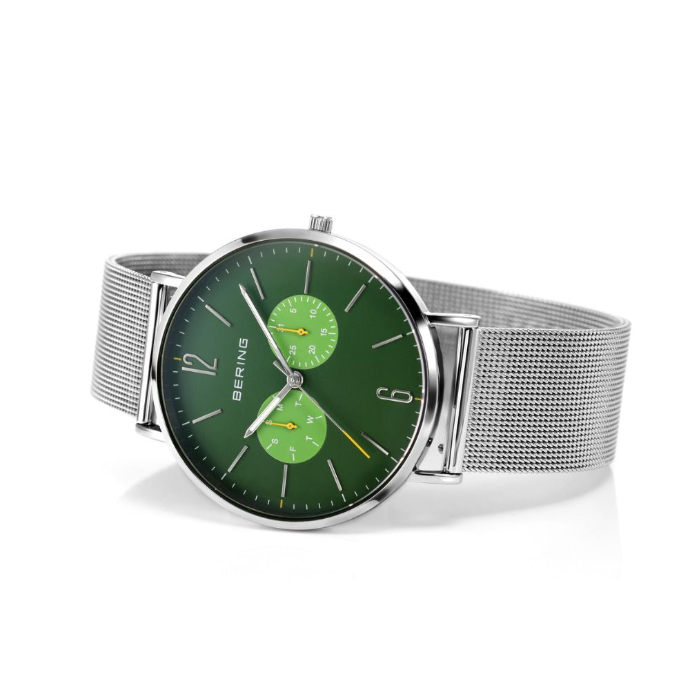 BERING Mens Unisex Changes Ocean Forest Green 14240-509 ベーリング 腕時計 メンズ 日本限定