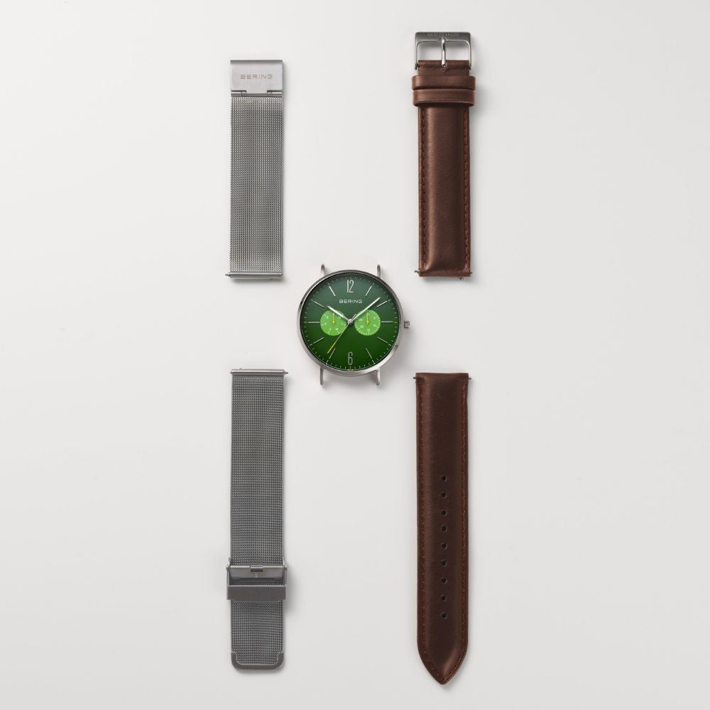 BERING Mens Unisex Changes Ocean Forest Green 14240-509 ベーリング 腕時計 メンズ 日本限定