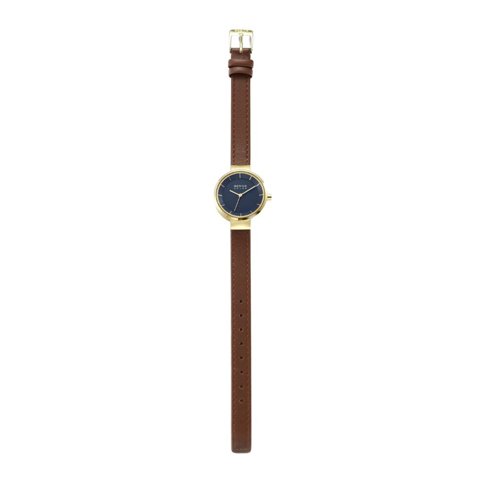 BERING Unisex Classic Scandinavian Small second & Leather 14036