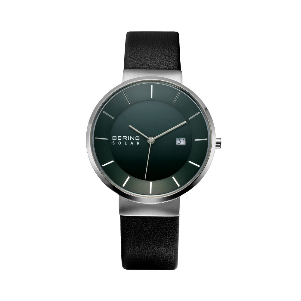 BERING Unisex Scandinavian Solar Deep green 14639-409 ベーリング 腕時計