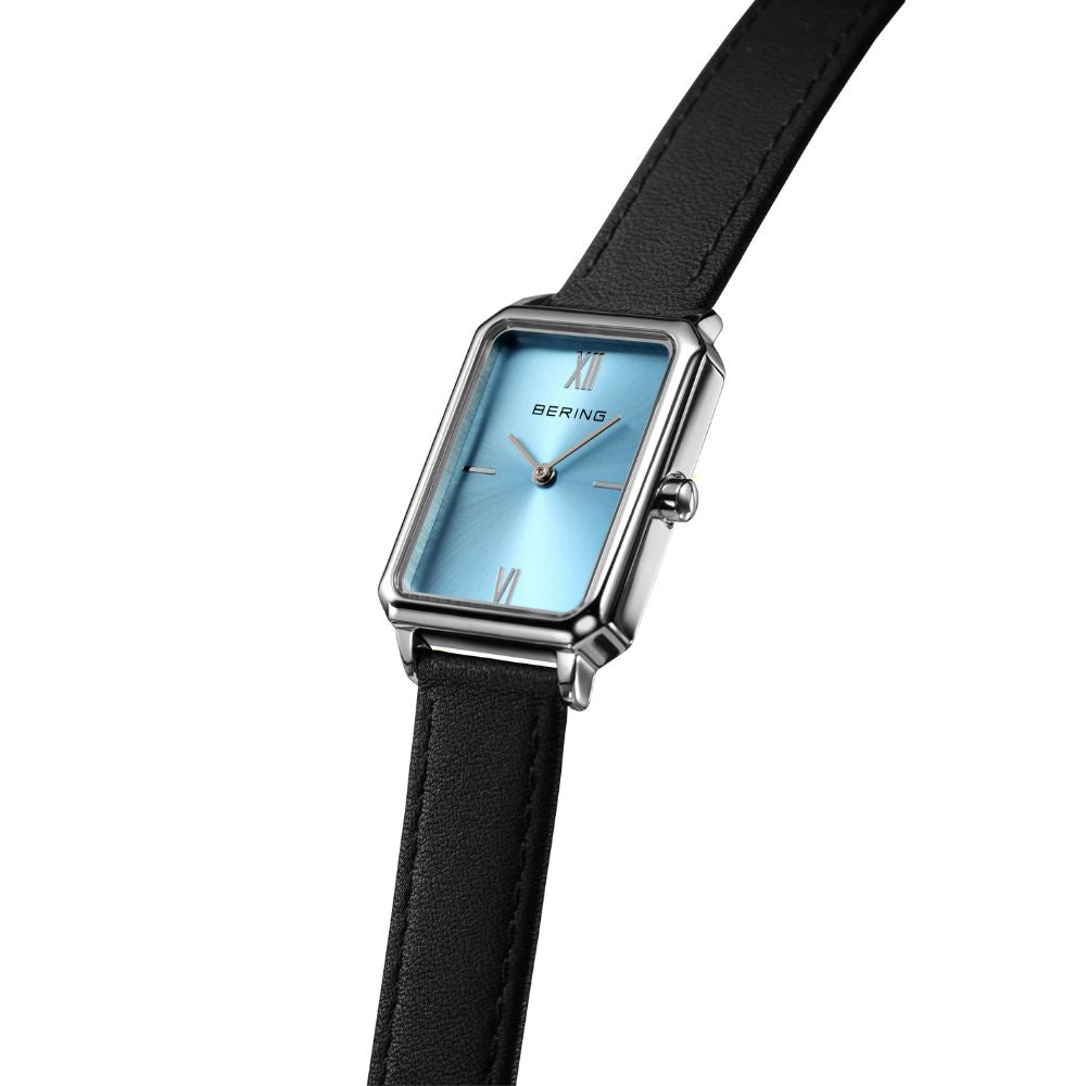 BERING Ladies Unisex Rectangle Leather 17423-408 ベーリング 腕時計 レディース