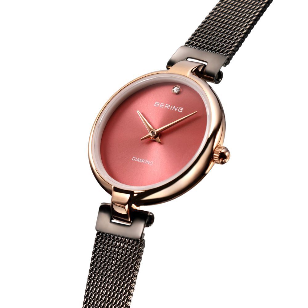 BERING Ladies Watch Classic Diamond Cherry Blossom Japan Limited 17724-069 ベーリング 腕時計 日本限定