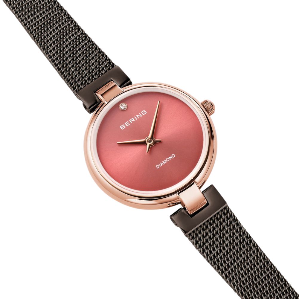 BERING Ladies Watch Classic Diamond Cherry Blossom Japan Limited 17724-069 ベーリング 腕時計 日本限定