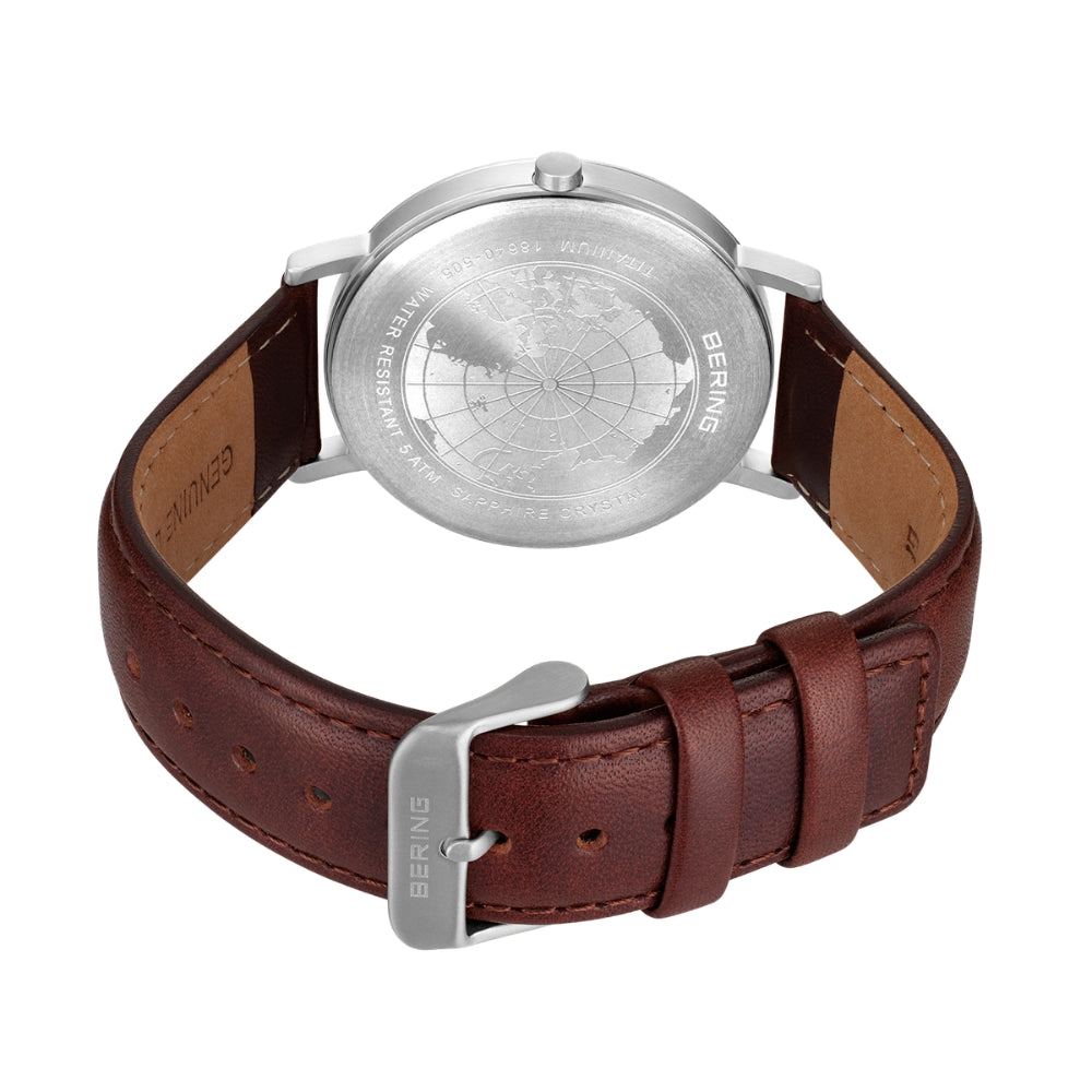 BERING Air Titanium Collection 2026 in Autumn 18640-505 ベーリング 腕時計 メンズ