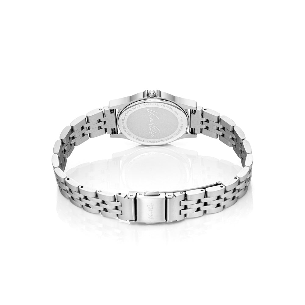 Ven & Qu GEM Metal 1950A Silver/Aquamarine ベンキュー 腕時計 レディース