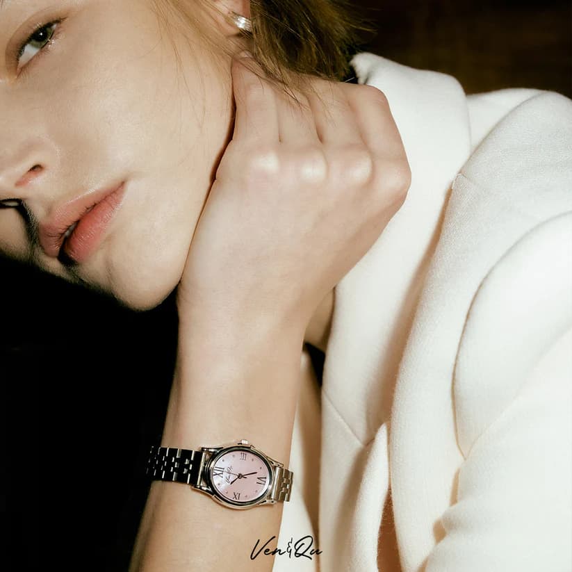 Ven & Qu GEM Metal 1950F Silver/Rose