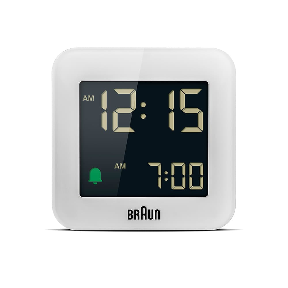 BRAUN Digital Alarm Clock BC08W ブラウン 置き時計