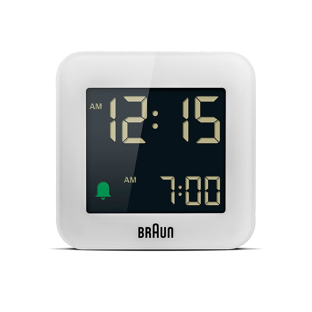 BRAUN Digital Alarm Clock BC08W