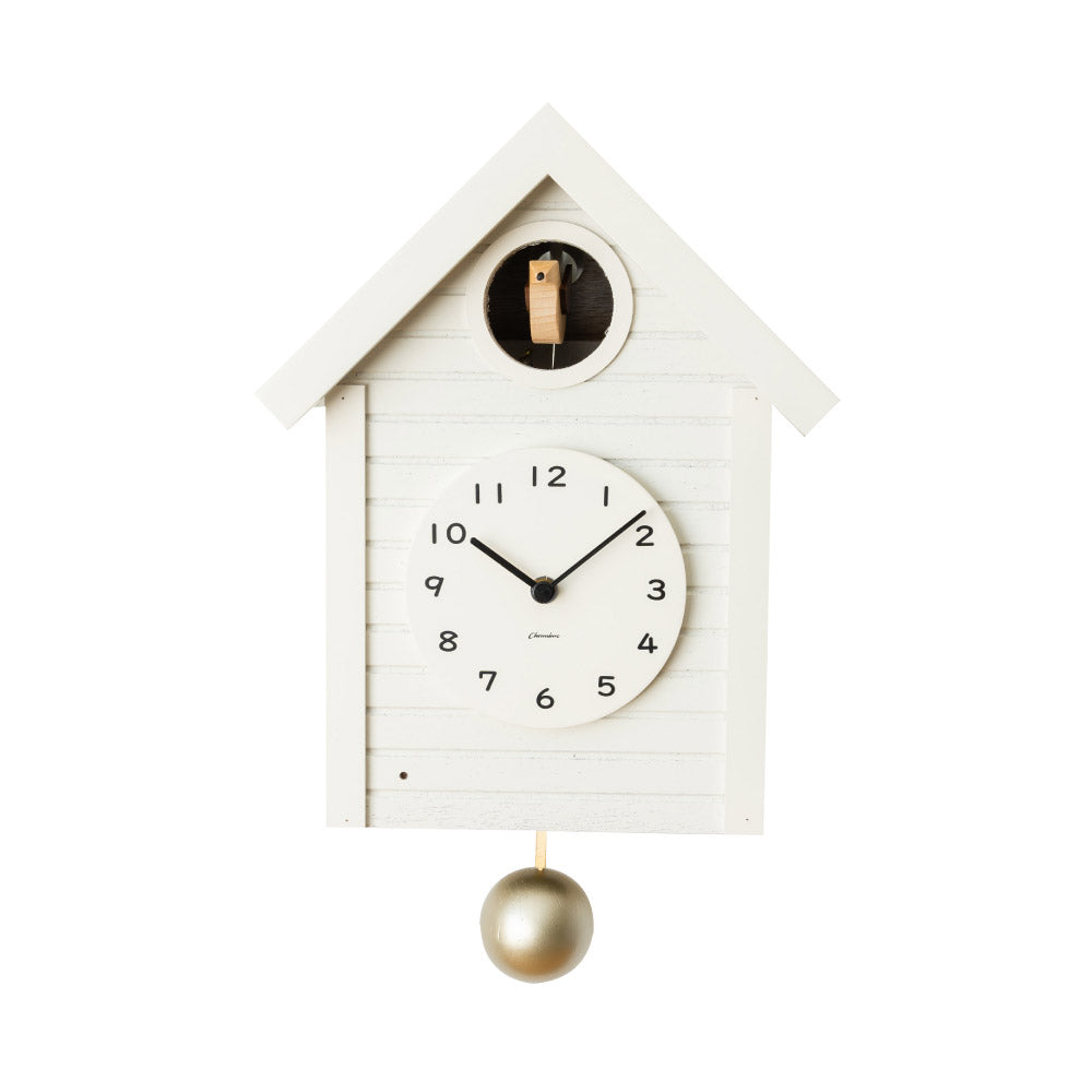 CHAMBRE Cuckoo CLOCK WHITE CH-059WH