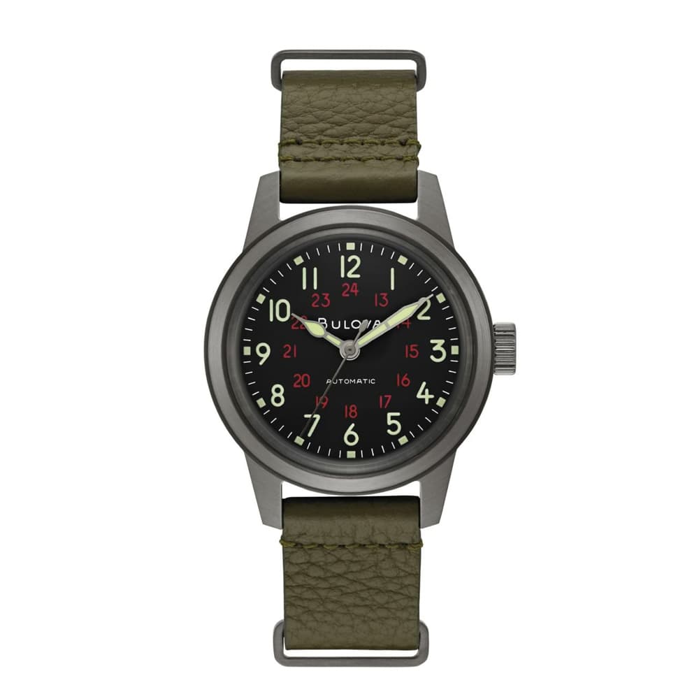 BULOVA 98A255 Military 自動巻き 42時間パワーリザーブ