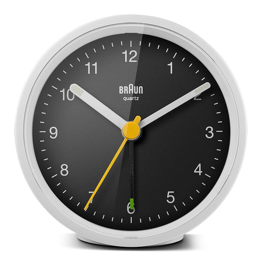 BRAUN Classic Analog Alarm Clock BC12WB ブラウン 置き時計