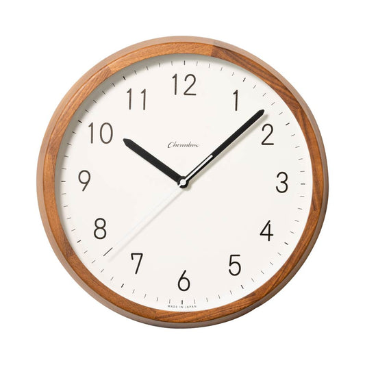 CHAMBRE BRUNCH CLOCK WALNUT MILK CH-056WN 電波時計 シャンブル 壁掛け時計