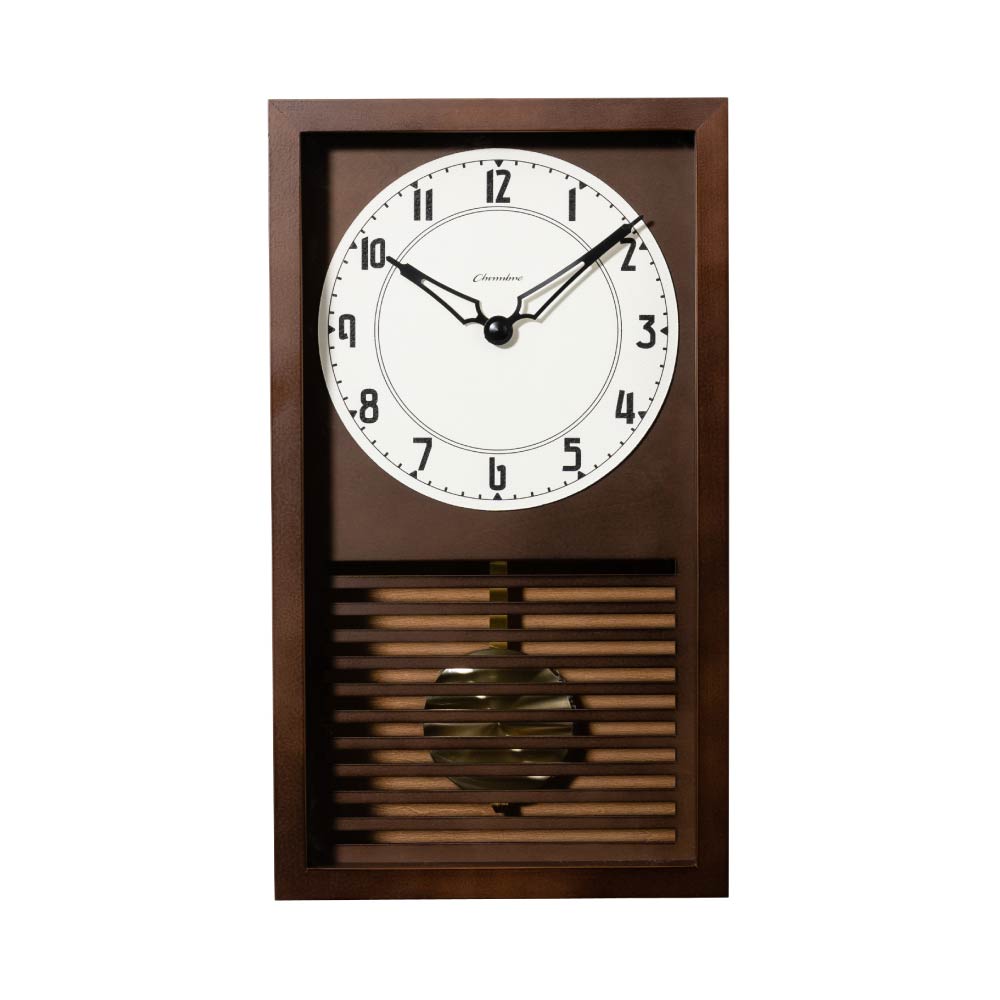 CHAMBRE LATTICE PENDULUM CLOCK DARK BROWN CH-058DB