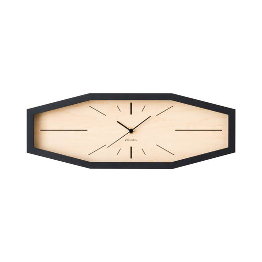 CHAMBRE LINE CLOCK BLACK CH-060BK 電波時計 シャンブル 壁掛け時計