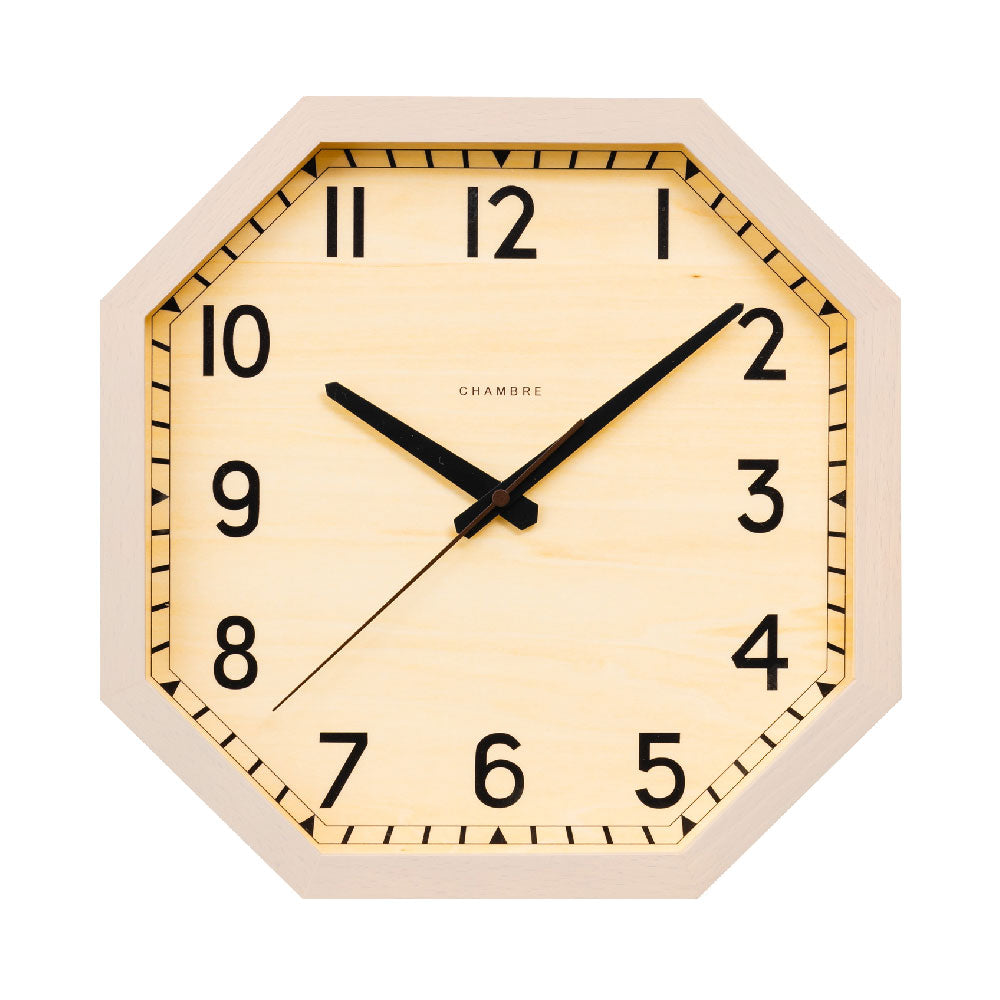 CHAMBRE OCTAGON CLOCK GRAY CH-054GY
