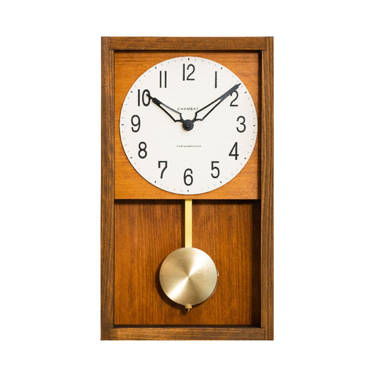 CHAMBRE HINOKI PENDULUM CLOCK BROWN CH-033BR シャンブル 壁掛け時計