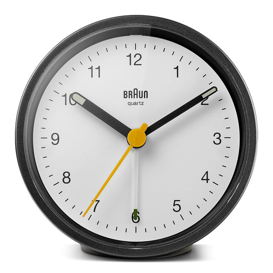 ＜GW SALE＞BRAUN Classic Analog Alarm Clock BC12BW ブラウン 置き時計