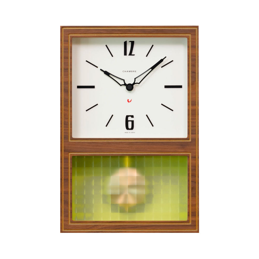 CHAMBRE GLASS PENDULUM CLASSIC WALNUT CH-052WN