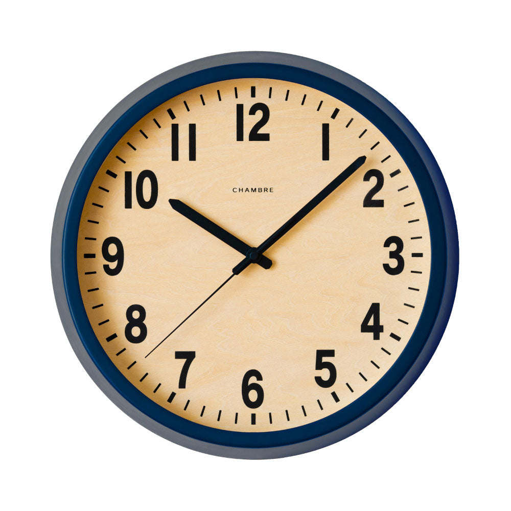 CHAMBRE PUBLIC CLOCK NAVY CH-027NVR 電波時計 シャンブル 壁掛け時計