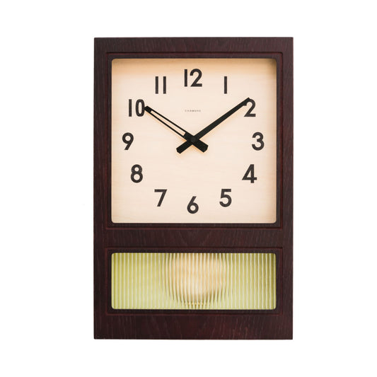 CHAMBRE FROSTED PENDULUM CLOCK DARK BROWN CH-037DB シャンブル 壁掛け時計
