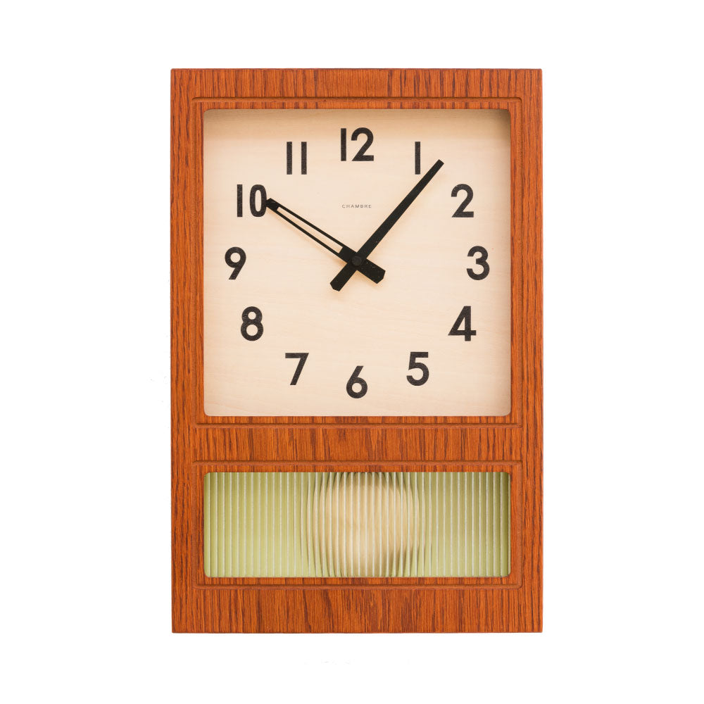 CHAMBRE FROSTED PENDULUM CLOCK CAFE BROWN CH-037CB シャンブル 壁掛け時計