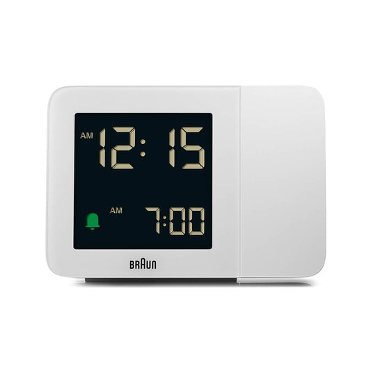 ＜GW SALE＞BRAUN Digital Projection Alarm Clock BC15W ブラウン 置き時計