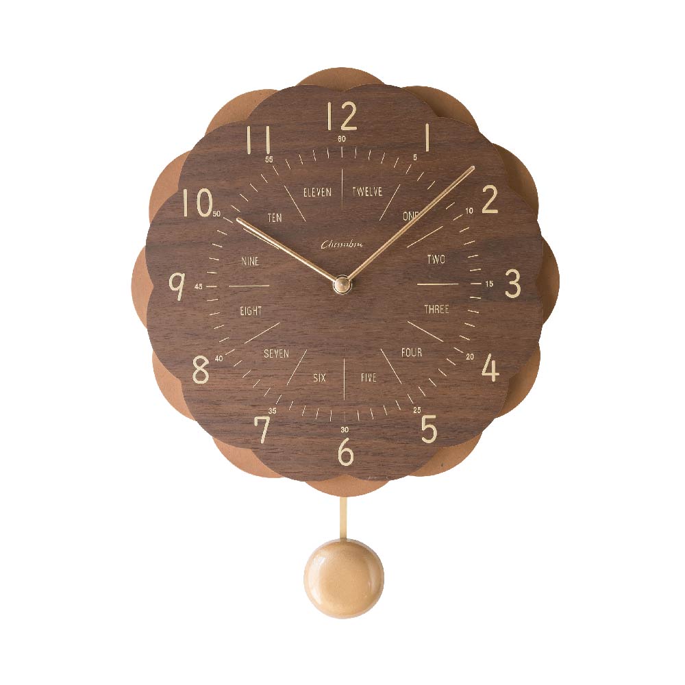 CHAMBRE SUN CLOCK BROWN CH-062BR シャンブル 壁掛け時計