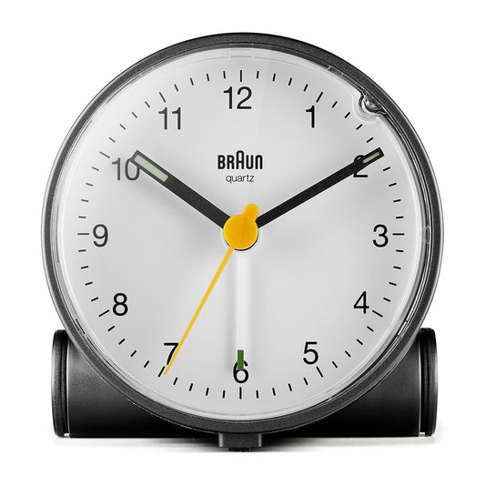 ＜GW SALE＞BRAUN Classic Analog Alarm Clock BC01BW ブラウン 置き時計