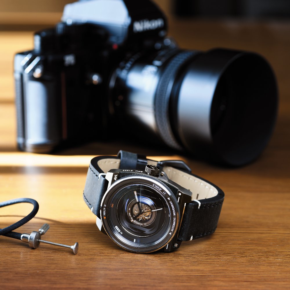 TACS VINTAGE LENS AUTOMATICII TS1803C 自動巻き機械式腕時計