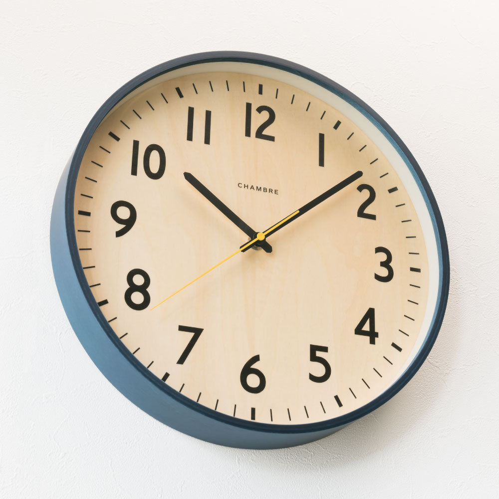 CHAMBRE SHAPELY CLOCK NAVY CH-064NV 電波時計 シャンブル 壁掛け時計