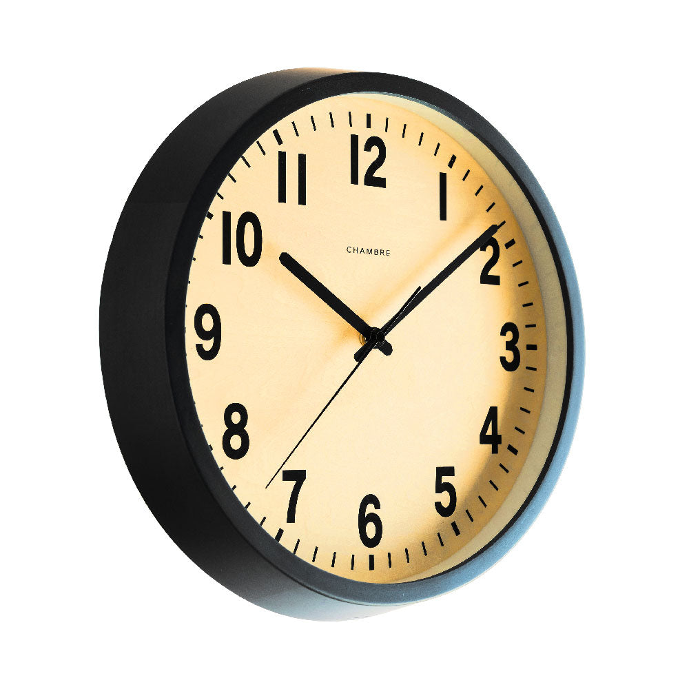 CHAMBRE BLACK SERIES PUBLIC CLOCK BLACK CH-027BK 電波時計