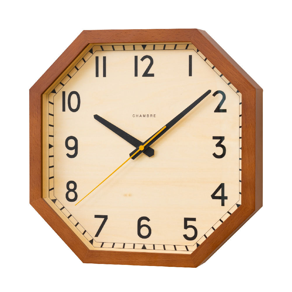 CHAMBRE OCTAGON CLOCK BROWN CH-054BR シャンブル 壁掛け時計