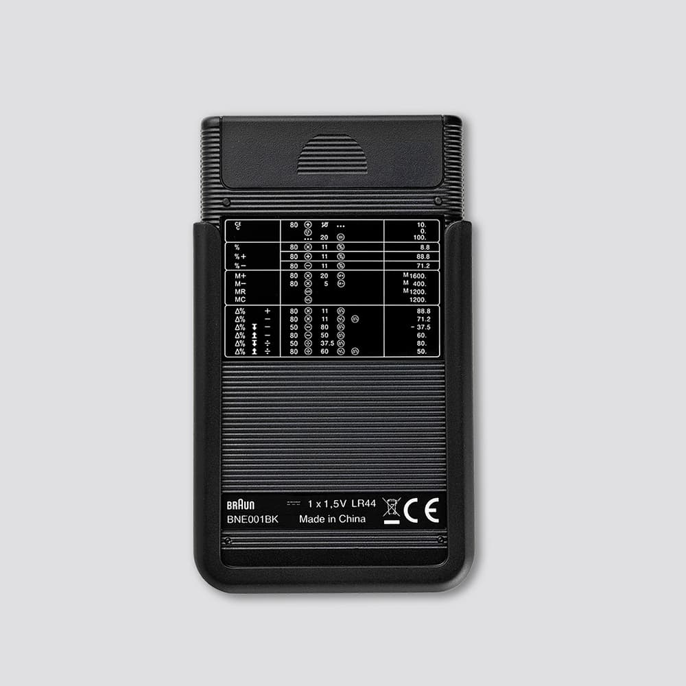 BRAUN 電卓 BNE001BK 復刻モデル ブラウン 電卓