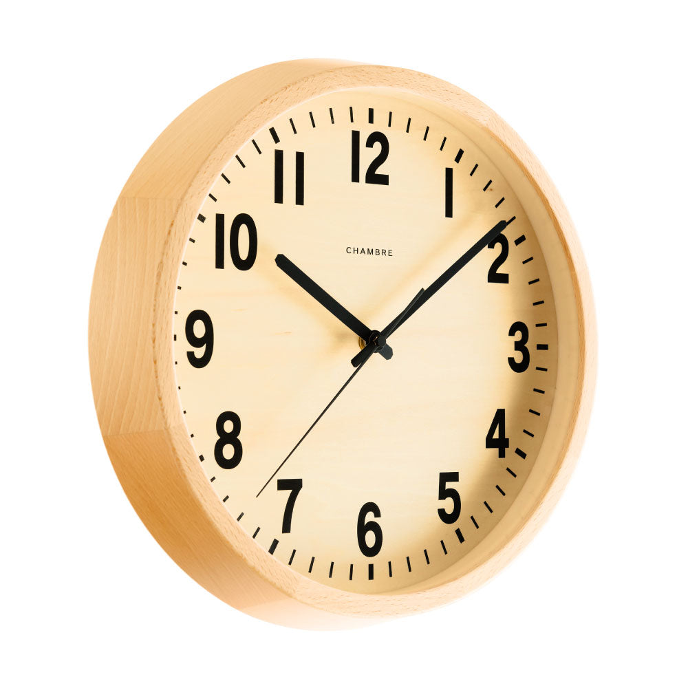 CHAMBRE PUBLIC CLOCK NATURAL CH-027BCR 電波時計 シャンブル 壁掛け時計