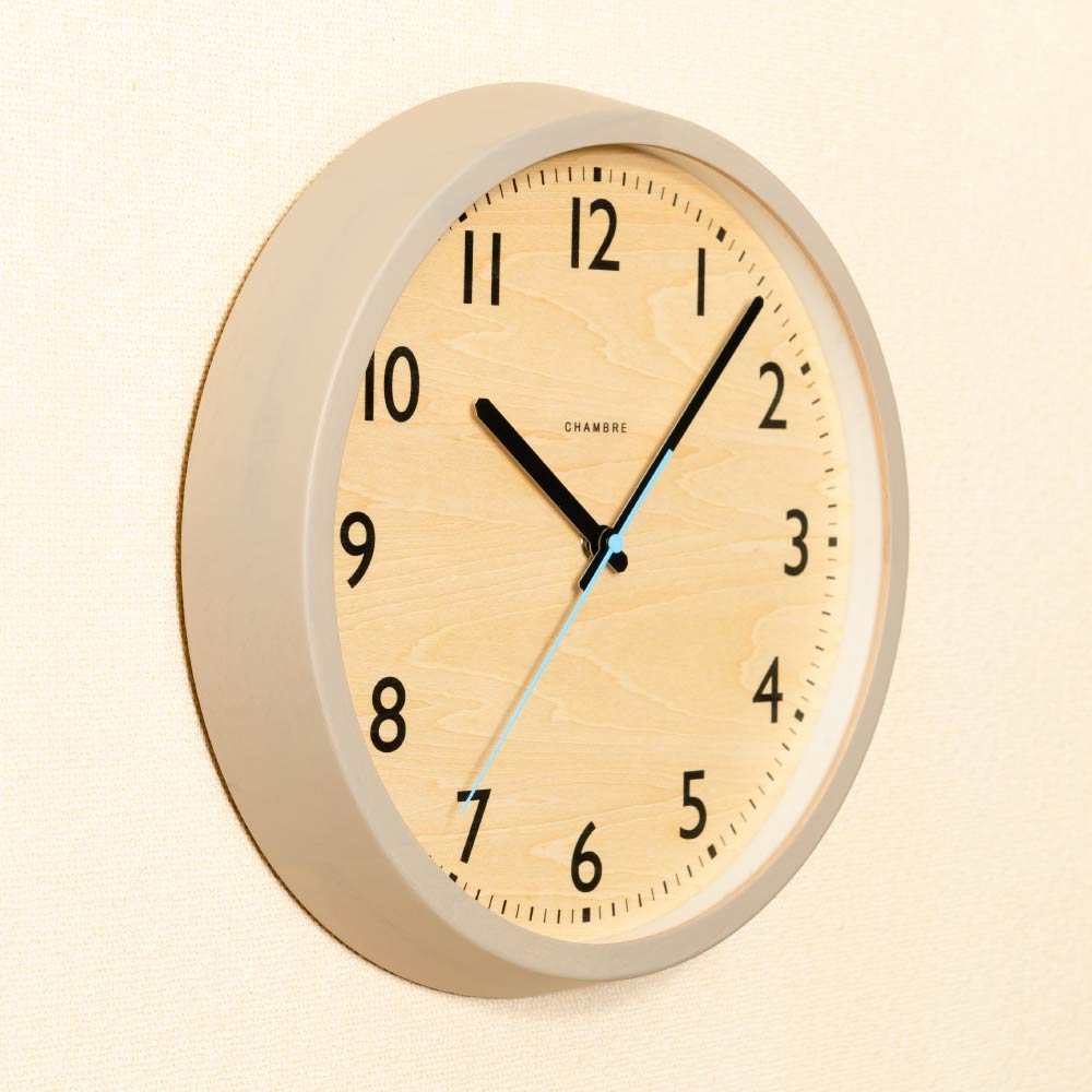 CHAMBRE DROP CLOCK WARM GRAY CH-039GY 電波時計 シャンブル 壁掛け時計