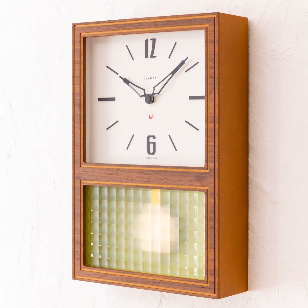 CHAMBRE GLASS PENDULUM CLASSIC WALNUT CH-052WN