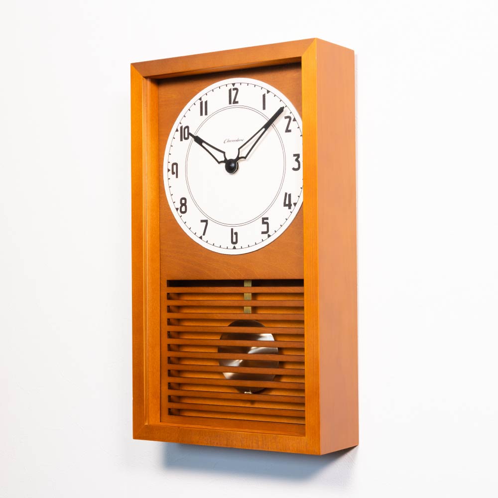 CHAMBRE LATTICE PENDULUM CLOCK CAFE BROWN CH-058CB