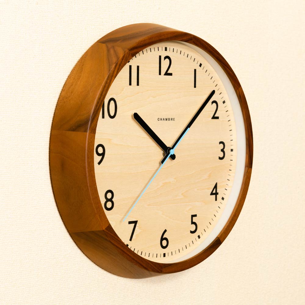 CHAMBRE DROP CLOCK WALNUT CH-039WN 電波時計 シャンブル 壁掛け時計